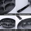 10 / 11inch Nonstick Frigiding 4 Unidades Cookware Fry Ovo Panqueca Bife Cozinhar Potenciômetro para Gas Fogão Grill Skillet Pan 201223