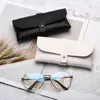 Sunglasses Protective Case Hand Made PVC Leather Eyewear Hand Bag Pure Colors Multiple Optional Fashion Eyeglasses Accessories