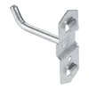 10 Sztuk / partia Hole Board Hook Stalowy Wieszak Narzędzie Sprzętowe Hammer / Szczypce Montaż Ściany 25/50 / 75/100/150 / 200mm Rack Rack Garaż 220311