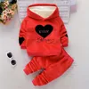 BibiCola Frühling Herbst geboren Baby Mädchen Kleidung Set Kinder Trainingsanzug Gedruckt T-shirt + Casual Hosen 2PCS Kinder Kleidung Anzug 211224