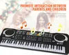 1pc multifonction 61 touches éducation précoce jouet musical clavier électronique avec microphone enfant piano orgue enregistrement lecture avec vente au détail9379456