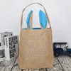 Rabbit Ears Canvas Handbag Practical Portable Cute Easter Theme Gift Storage Bag Party Supplies For Kids Use Many Colors 8yb2 ZZ