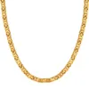 Chains Fashion Luxury Men Gold Chain Necklace Stainless Steel Byzantine Street Hip Hop Jewelry274k