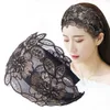 Retro broad-brimmed headband lotus leaf lace toothed hairband adult headwear GD1084