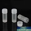 10 pièces/lot 5ml bouteilles d'échantillon en plastique Mini flacons de stockage transparents étui pilule Capsule conteneurs de stockage bocaux Tube à essai Pot pour couvercle