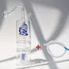 LED Luminous Glass Glass Hoakhah Fajna Dym SHISHA DIPOSable szklane rury szklane olejowe Palnik Ash Catchers Bong PerCater Bubbler Tobacco Bowl