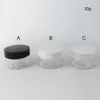 50 x 30g DIY Mini Portable Small Jar Pot Box Makeup Nail Art Cosmetic Cream 30cc Box Black Clear White Cap Container