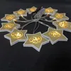 10 LED Ramadan String Eid Mubarak Księżyc W Kształcie Gwiazda Zasilany Bateryjnie Ciepłe Lekki Wróżki String Home Decor HHA3534