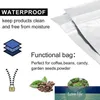 100Pcs A Lot Resealable Zipper Bag Food Storage Aluminum Foil Bags Smell Proof Pouches 6*10cm 7*13cm 8*11cm Storage Bags