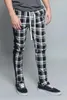 Calças masculinas Mens Moda Casual Street Wear Manta Slim Calças Cool Com 3 Cores Estilo Streetwear Japonês
