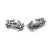 300pcs Antik Silver Alloy Crab Charms Pendants för smycken gör armband Halsband DIY Tillbehör 12.5 x19.5mm A-610