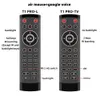 24g Wireless Air Mouse Gyro Remote Control Contrôleur T1 Pro 29 Keys Mini Keyboard pour Android TV Box Mini PC2553414