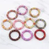 Large 55cm Telephone Wire Hair Ring Cord Gum Hair Tie Snake Print Elastic Girls Hair Bands Rubber Ropes Bracelet Stretchy Scrunch7647091