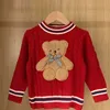 Moda-niños suéteres jersey niña tops niño niñas ropa oso sudadera ropa de bebé camisas arco ropa linda