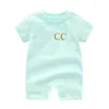 High quality Jumpsuits Fashion Label Newborn Infant Baby Boys and girls Letter Romper Designer NEW Baby Clothes 100% cotton Brand Kids Rompers box