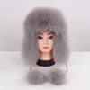 نساء الفراء الطبيعي روسي قبعات Ushanka الشتاء الأذنين الدافئة السميكة أزياء القبعة القبعة الإناث قبعات حقيقية حقيقية 2010191911493