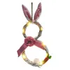 2022 Easter Bunny Ear Decorations LED Rattan Wreaths And Wreaths Home Family Restaurant Pendant Window Props Supplies Luminous Festival Gifts CG001