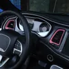 Dodge Challenger 2015以上の工場出口カーインテリアアクセサリーのためのピンクのABSセンターコンソールのエアコンの通気リング