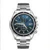 Luxury Mens Watches Stal nierdzewna Japonia Kwarc Chronograf Montre de Luxe Designer Watches F1 Man Diftwatch Prezent2346