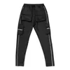 Mens Fickor Casual Loose Cargo Byxor Pojkar Fashion Reflective Sportkläder Fitness Running Outdoor Long Pants Plus Size Byxor