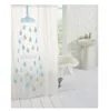 Rideau de douche PEVA tissu imperméable à l'eau anti-moisissure dessin animé motif 180cm * 180cm crochets inclus pour toilette hôtel salle de bain HHD4663