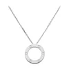 Vite in acciaio al titanio Collana AMORE per donne Ragazze Ciondolo scorrevole Collari Neckalce Collier Femme Fashion Jewely 200928