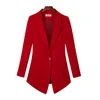 Artı Boyut 6xl 7xl 2020 Kadın Blazer Uzun Kollu Blazers Bir Düğme İnce Ofis Leydi Ceketleri Kadın Üstleri Takım Blazer Femme R670
