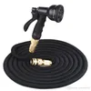 25FT Retractable Hose Natural Latex Expandable Garden Hose Garden Watering Washing Car Fast Connector Water Hose With Water Gun WDH0756