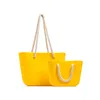 Factory Direct Sale Women Hand Bags Woman Mat Large Handbags Ladi Tote Custom Bogg Silicone Cooler Beach Bag