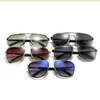 DPZ 2020 Nuevo lujo Men039s Gafas de sol de aviación clásica Mirror Blue Lens Lunettes Gafas de sol de gradiente del océano8052994