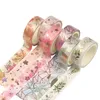 6 datorer/set Flower Plant Masking Tape Gold Foil Washi Tape Decorative Adhesive Tape Sticker Scrapbooking Diary Planner Stationery