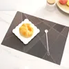 Tafel placemats voor dineren 30x45cm mat vlek slipbestendig wasbaar PVC pad warmte isolatie hotel restaurant bar plaat matten