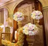 40cm bröllopsbordet centrumpiece blomma boll bröllop dekoration konstgjorda båge blommor fest hem bakgrund dekorativa flore