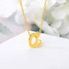 Minuscule Lettre Initiale Colliers Pour Femmes En Acier Inoxydable Ancienne Lettre Anglaise Vintage Collier Boho Bijoux Saint Valentin Cadeau G220310