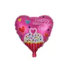 18 Zoll Happy Valentinstag Luftballons Herzform Aluminiumfolie Valentinstag Luftballons Jahrestag Hochzeit Party Dekor 50 teile/los HHA3277