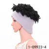Afro kinky lockigt syntetiskt huvudband bobo peruk simulering mänskligt hår perruques de cheveux funeins pelucas peruker js283