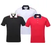 Polos pour hommes classiques Polos pour hommes italiens polos de créateurs de haute rue broderie jarretière serpent abeille vêtements polos de marque pour hommes