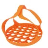 Silicone Portable Steamer Tryckkokare Sling Silicone Steamer Lifter Tillbehör Kök Pot Avlopp Crock Mat Eggisolerade Verktyg