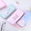 1 Sztuk Cartoon Pig Pencil Case Dla Dziewczyn Cute Pu Ołówek Torba Pioletni Pióro Etui School Supplies