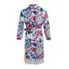 2020 Jesień Damska Koronka Snu Szata Koszula Koszulka Yukata Lady Rayon Mini ciąża Koszula Kimono Pleaswear Bathrobe Pijama Mujer