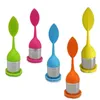 Créeurs de théières Créeurs Silicone Thé Spoon Infuseur avec des feuilles de qualité alimentaire Forme des infuseurs en acier inoxydable Filtre Filtre Li3059044