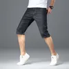Katoenen stof korte jeans mannen casual klassieke rechte denim shorts jeans mannelijke denim multi-pocket broek overalls 201223
