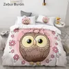 3D desenhos animados conjunto de cama para crianças / bebê / criança / menino / menina, rosa elefante duvet conjunto conjunto personalizado / europa / rainha, colcha / cobertor conjunto y200111