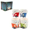 NUEVO Camper Van Mug tazas de cerámica de dibujos animados regalos para niños tazas de porcelana para café regalo de Navidad taza de la suerte SN4834