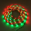 DHL 5M 60 LED / M WS2812B WS2812 Pixlar Vit PCB Vattentät WS2811 IC 5050 RGB SMD Digital Färg Flexibel LED Strip Light 5V