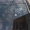 Spiderweb Hanging Car Stickers 13CM*13.9CM Spiders Graffiti Decals For Auto Racing Truck Laptop Guitar Party Bar Wall Office Door Window Decorations Decal