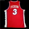Custom Stitched Allen Iverson Vintage Swingman Jersey XS-6XL Mens Throwbacks Basketballtröjor Billiga Män Kvinnor Ungdom