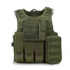 Utomhus Camouflage Västar Tactical Molle Justerbar Vest Paintball Game Body Armour Plate Carrier Vest