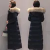 女性の冬の泡コート長いパッド入り服を着たソリッドブラックジャケットパフ暖かい厚い冬のパーカー201128