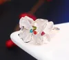 Pretty Rings Diamond Rings Engagement Luxury grossist mode smycken 18k Rose Gold Wedding Ring Set